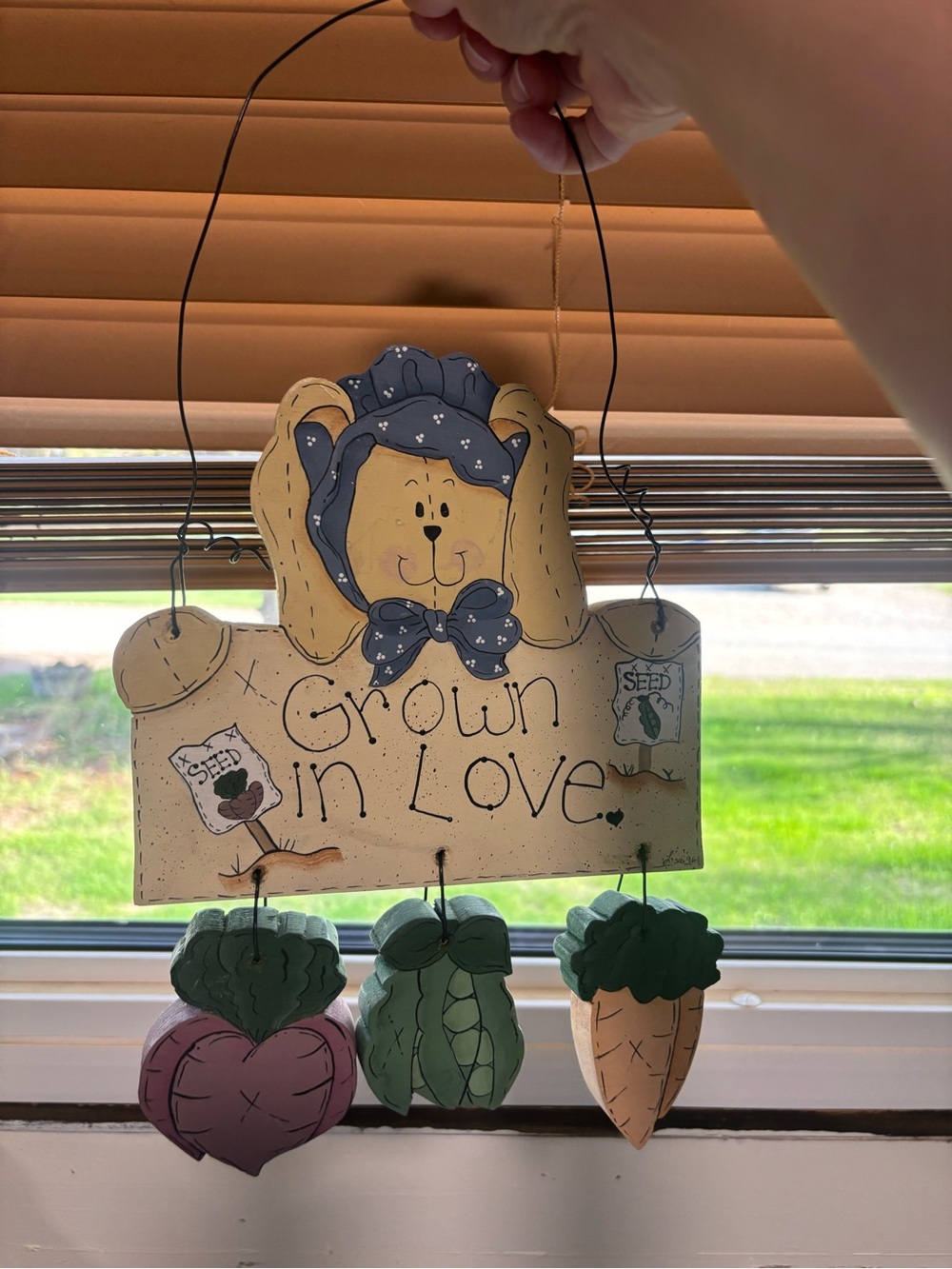 Grown in Love Farmhouse Hanging Wall Decor - Multicolor